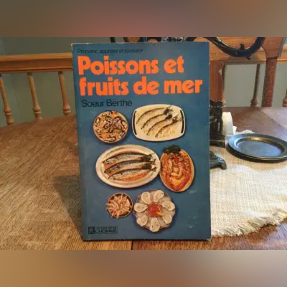 Poissons et fruits de mer - sœur Berthe 1975 vintage